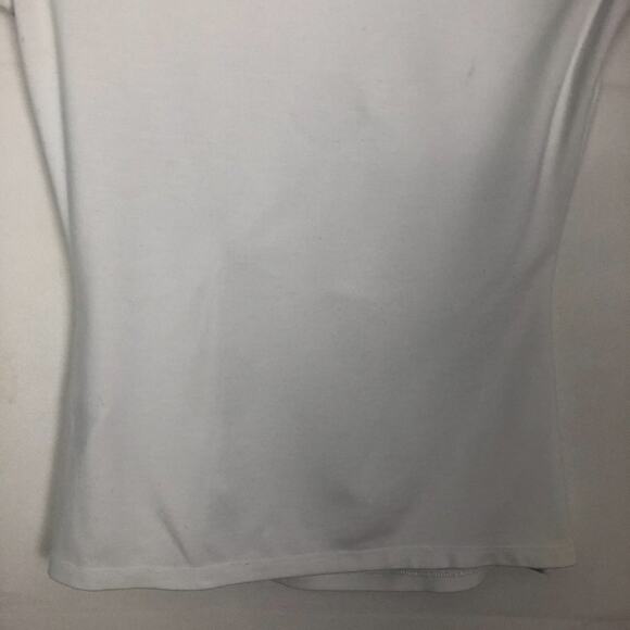 INC Twist Front Crew Neck White Top Size PS - Picture 6 of 9